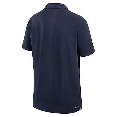 Men's Nike Navy West Virginia Mountaineers Sideline Woven Performance Polo