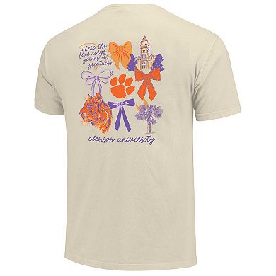 Unisex Image One Natural Clemson Tigers Comfort Colors Coquette T-Shirt