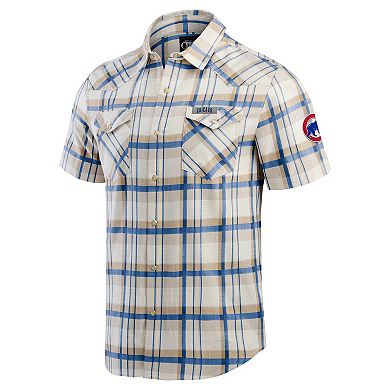 Men's Darius Rucker Collection by Fanatics Royal Chicago Cubs Plaid Full-Snap Shirt