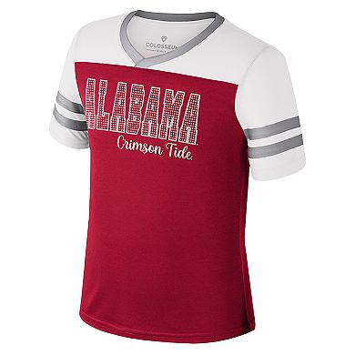 Girls Youth Colosseum Crimson Alabama Crimson Tide Space Opera T-Shirt