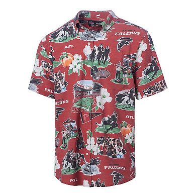 Men's Reyn Spooner Red Atlanta Falcons Scenic Button-Down Shirt