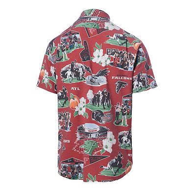Men's Reyn Spooner Red Atlanta Falcons Scenic Button-Down Shirt