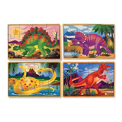 Melissa & Doug Dinosaur Jigsaw Puzzles Box Set