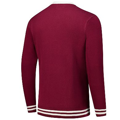 Unisex Uscape Apparel Crimson Harvard Crimson Renew Knit Vintage Pullover Sweater