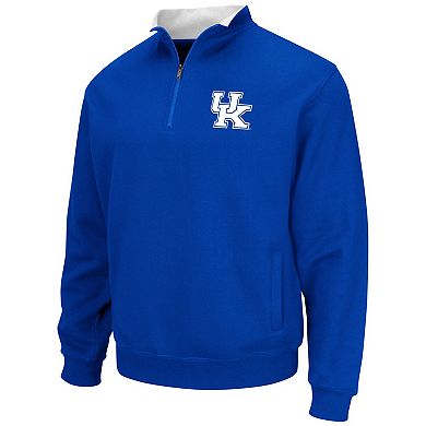 Men's Colosseum Royal Kentucky Wildcats Tortugas Quarter-Zip Sweatshirt