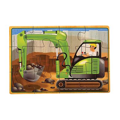 Melissa and Doug Construction Jigsaw Puzzles Box Set