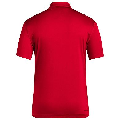 Men's adidas Red Kansas Jayhawks Coaches Polo