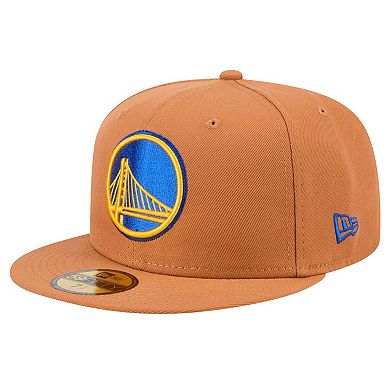 Men's New Era Tan Golden State Warriors Color Pack 59FIFTY Fitted Hat