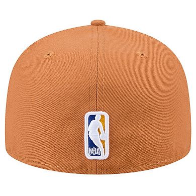 Men's New Era Tan Golden State Warriors Color Pack 59FIFTY Fitted Hat