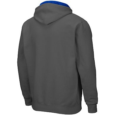 Men's Colosseum Gray Florida Gators Arch & Logo 3.0 Full-Zip Hoodie