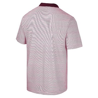 Men's Colosseum White/Maroon Minnesota Golden Gophers Print Stripe Polo