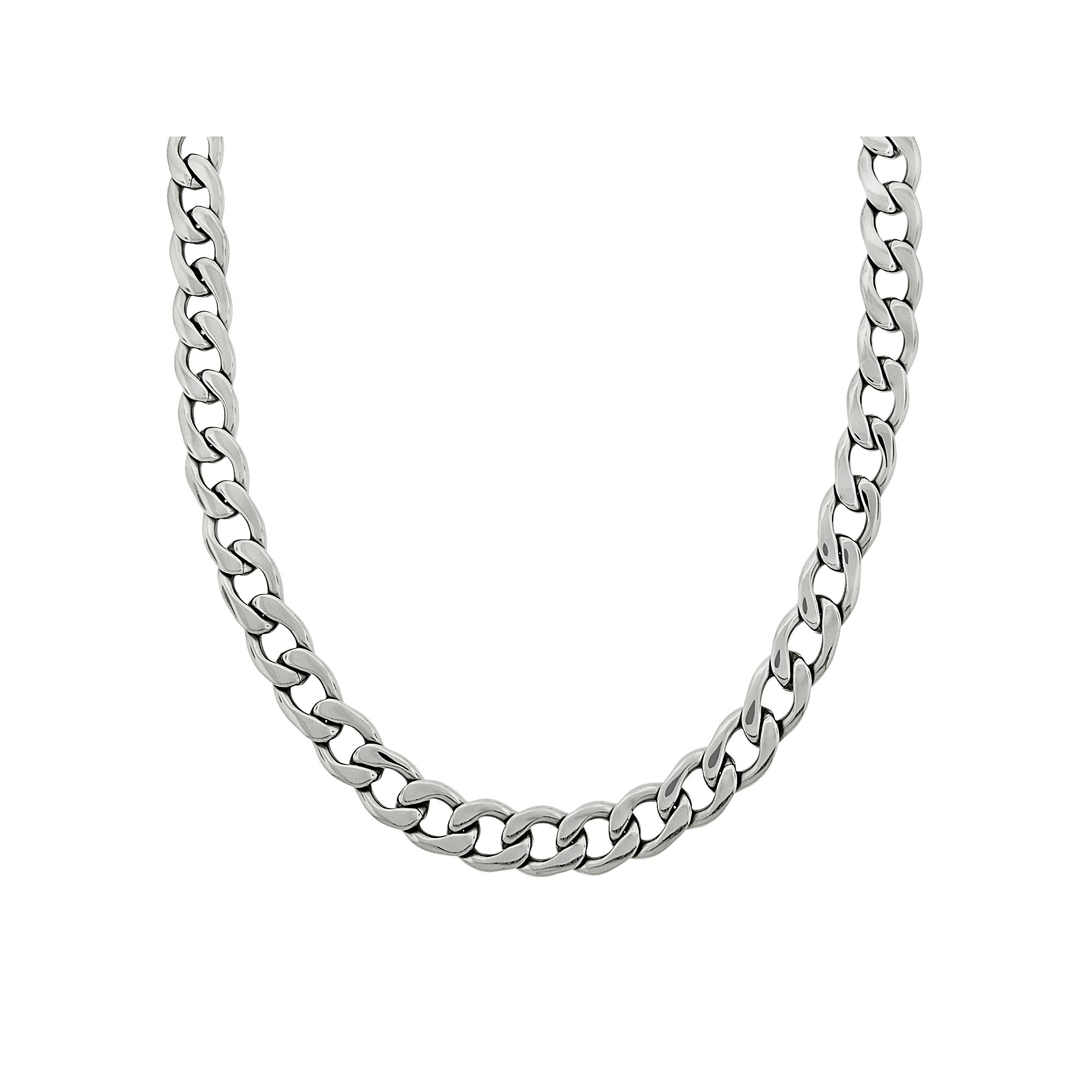 LYNX Stainless Steel Curb Chain Necklace - 22-in. - Men, Mens, Size: 22