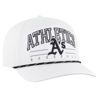 Men's '47 White Oakland Athletics Roscoe Speckle Hitch Adjustable Hat