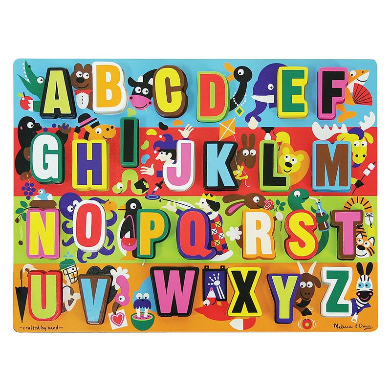 Melissa & Doug Jumbo ABC Chunky Puzzle, Multicolor