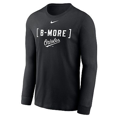 Men's Nike Black Baltimore Orioles Local Nickname Long Sleeve T-Shirt