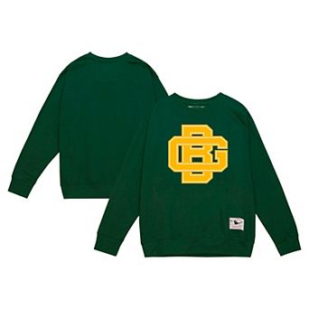 Men's Mitchell & Ness Green Green Bay Packers Basic Fleece Pullover Sweatshirt