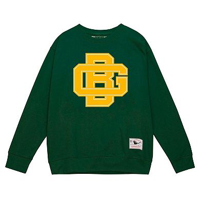 Men's Mitchell & Ness Green Green Bay Packers Basic Fleece Pullover Sweatshirt