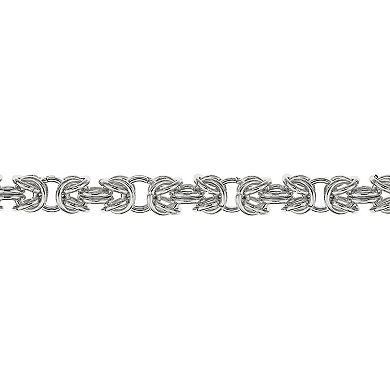 Men's LYNX Stainless Steel Byzantine Chain Necklace