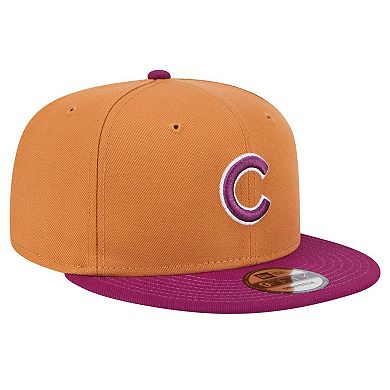 Men's New Era Brown/Purple Chicago Cubs Color Pack Two-Tone 9FIFTY Snapback Hat