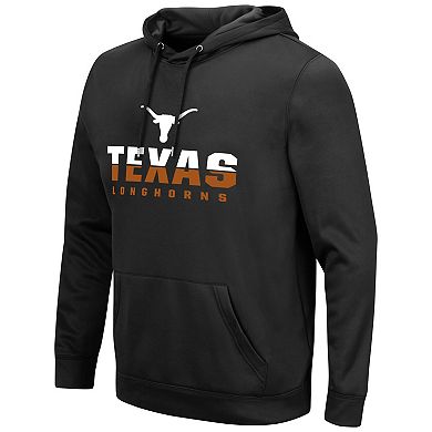 Men's Colosseum Black Texas Longhorns Lantern Pullover Hoodie