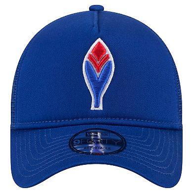 Men's New Era Royal Atlanta Braves 9FORTY A-Frame Trucker Adjustable Hat