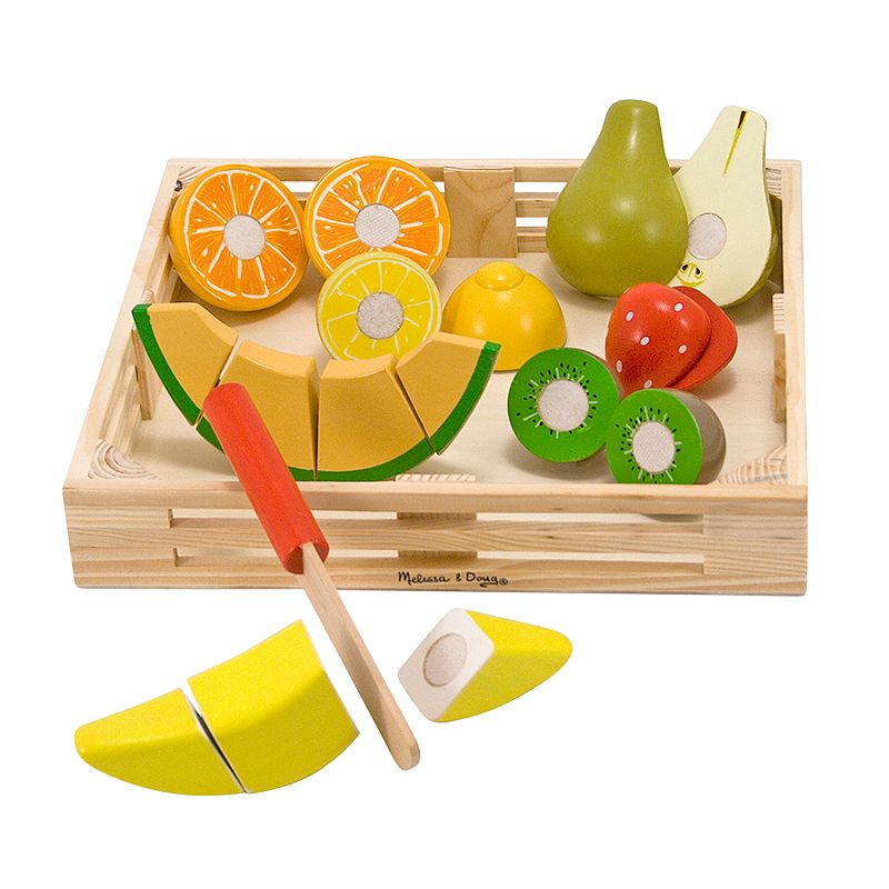 Melissa & Doug Cutting Fruit Crate, Multicolor