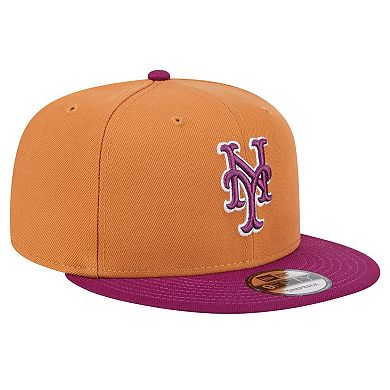 Men's New Era Brown New York Mets Color Pack Two Tone 9FIFTY Snapback Hat
