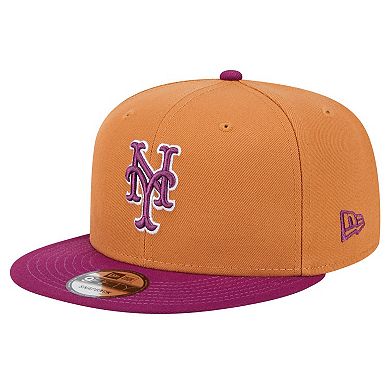 Men's New Era Brown New York Mets Color Pack Two Tone 9FIFTY Snapback Hat