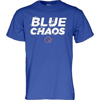 Unisex Blue 84 Royal Boise State Broncos 2024 Football Blue Chaos T-Shirt