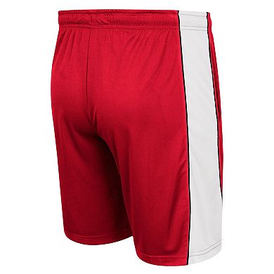 Men's Colosseum Red Wisconsin Badgers Panel Shorts