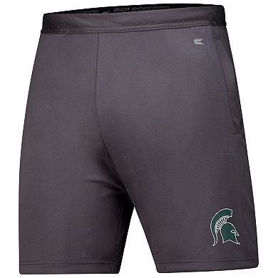 Men's Colosseum Charcoal Michigan State Spartans Forget Shorts