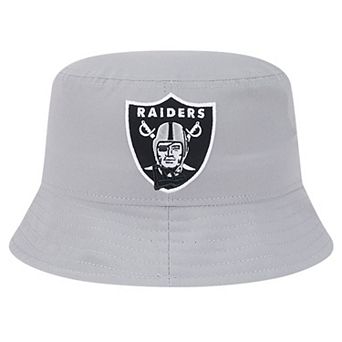 Men's New Era Gray Las Vegas Raiders Helmet Bucket Hat