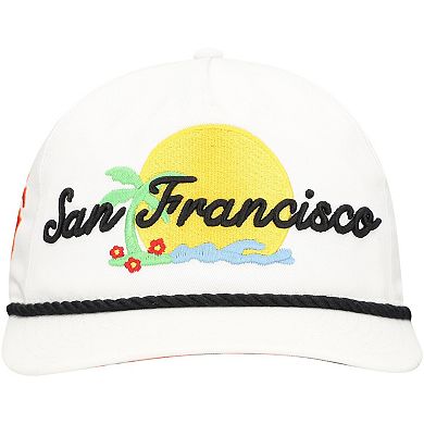 Men's New Era White San Francisco Giants Paradise Golfer Adjustable Hat