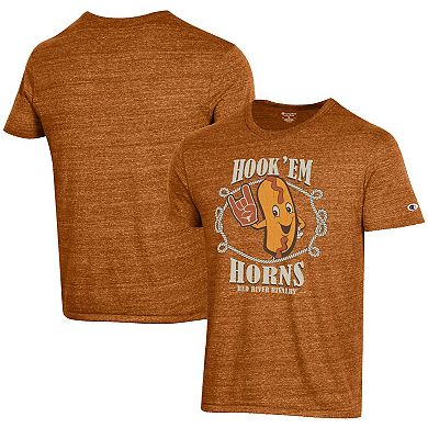 Men's Champion Texas Orange Texas Longhorns Red River Rivalry Tri-Blend T-Shirt