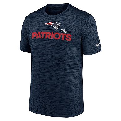 Men's Nike Navy New England Patriots Blitz Velocity Modern Performance T-Shirt