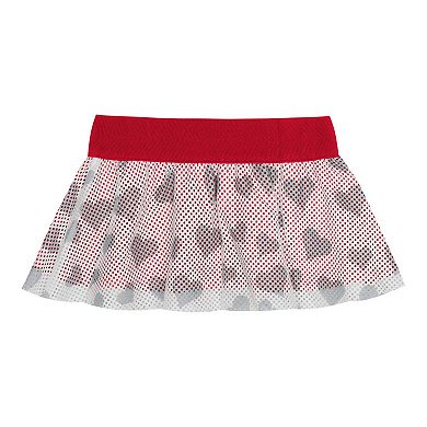 Girls Newborn & Infant Ohio State Buckeyes Two-Piece Love My Team Bodysuit & Skirt Set