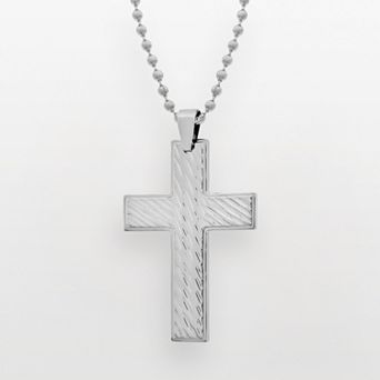 LYNX Stainless Steel Cross Pendant - Men