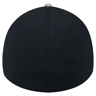 Men's New Era Gray Jacksonville Jaguars Throwback Active Visor Trim 39THIRTY Flex Hat