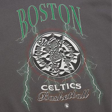 Women's Mitchell & Ness Charcoal Boston Celtics Hardwood Classics Lightweight Pullover Sweatshirt