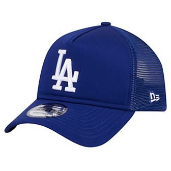 Men's New Era Royal Los Angeles Dodgers 9FORTY A-Frame Trucker Adjustable Hat