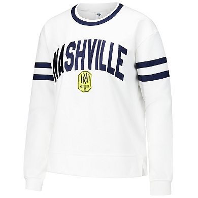 Women's Concepts Sport White Nashville SC Borough Long Sleeve T-Shirt