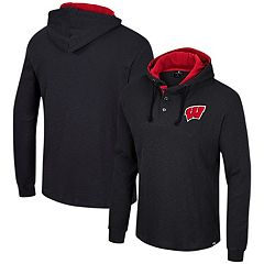 売れ筋商品|||コロシアム パーカー・スウェットシャツ アウター レディース Men's Black Wisconsin Badgers Blackout 3.0 Tonal Raglan Full-Zip Hoodie Black Men's Colosseum Black Wisconsin Badgers Blackout 3.0 Tonal