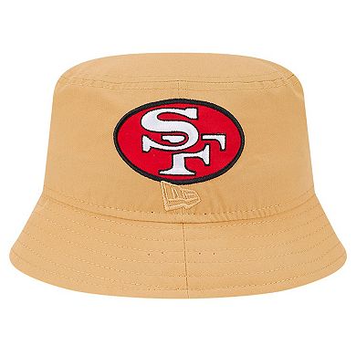 Men's New Era Gold San Francisco 49ers Helmet Bucket Hat