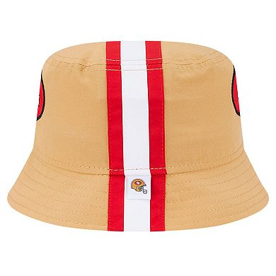 Men's New Era Gold San Francisco 49ers Helmet Bucket Hat