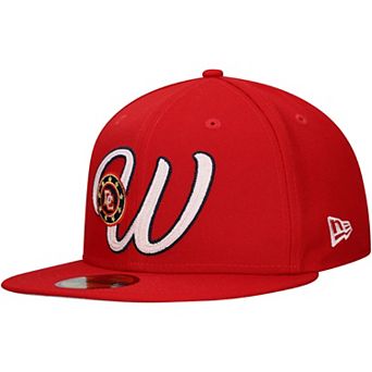Men's New Era Red Washington Nationals Duo Logo 2.0 59FIFTY Fitted Hat