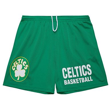 Men's Mitchell & Ness Kelly Green Boston Celtics Hardwood Classics Gameday Mesh Shorts