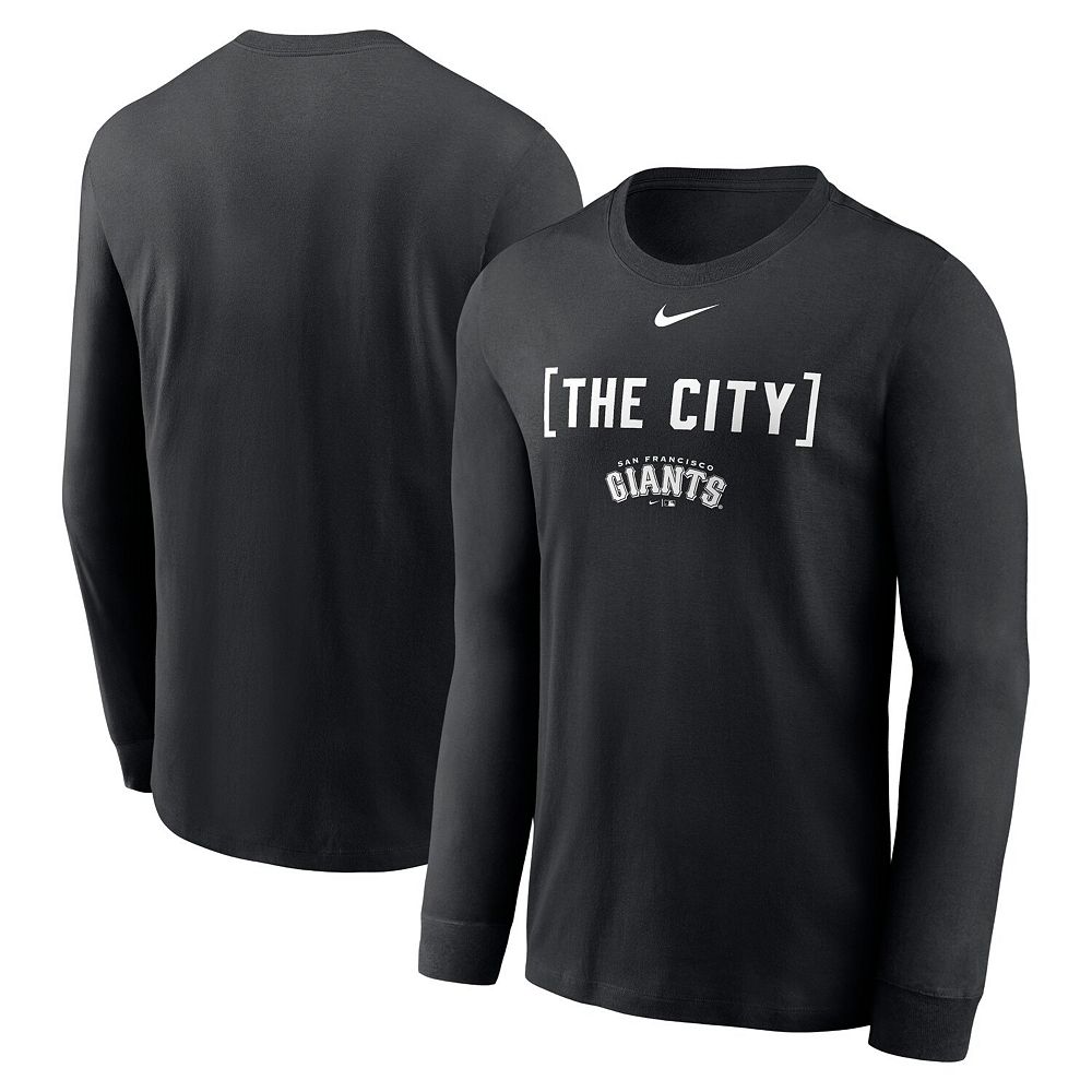 Men's Nike Black San Francisco Giants Local Nickname Long Sleeve T