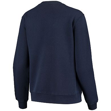 Women's Colosseum Navy Notre Dame Fighting Irish Campanile Pullover Sweatshirt