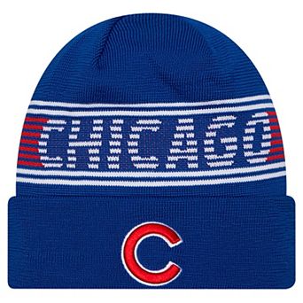 Men's New Era Royal Chicago Cubs Authentic Collection Cuffed Knit Hat