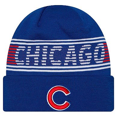 Men's New Era Royal Chicago Cubs Authentic Collection Cuffed Knit Hat